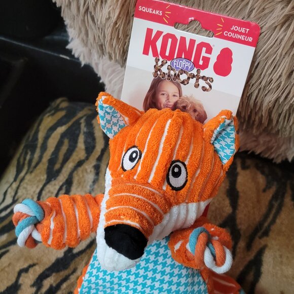 Kong Dog Knots Fox Toy med/ large New! - Picture 3 of 4